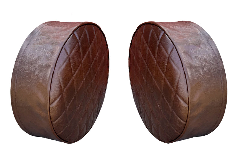 Freightliner 23" diameter quilted fuel tank covers - PAIR