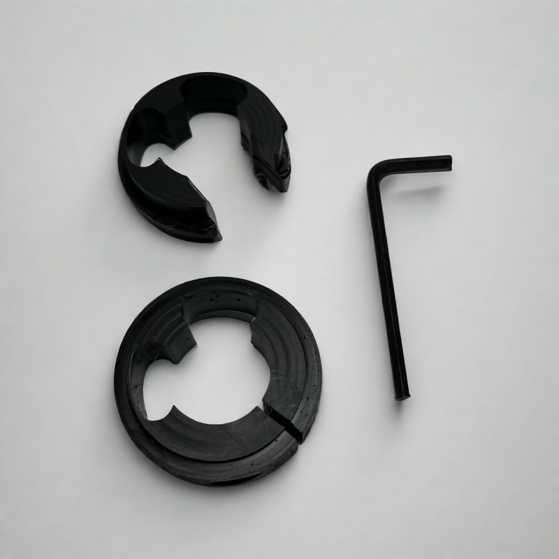 Clamp and spacer set for stainless steel gear shifter tube