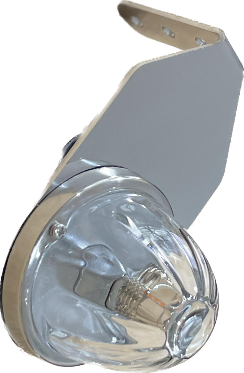 Stainless steel watermelon light turn signal L shaped bracket only - SINGLE, light not included