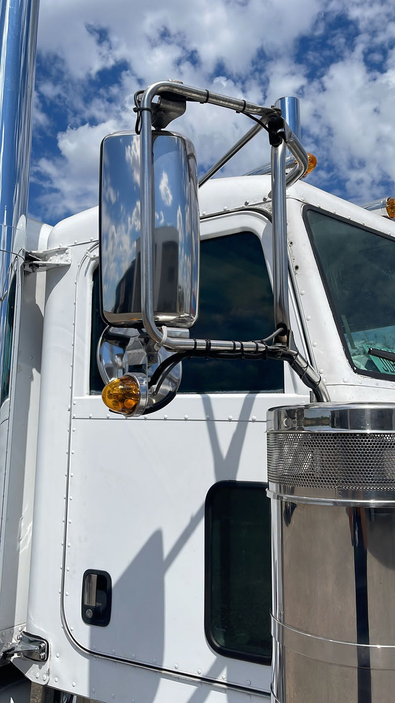 Stainless steel watermelon light turn signal L shaped bracket only - SINGLE, light not included