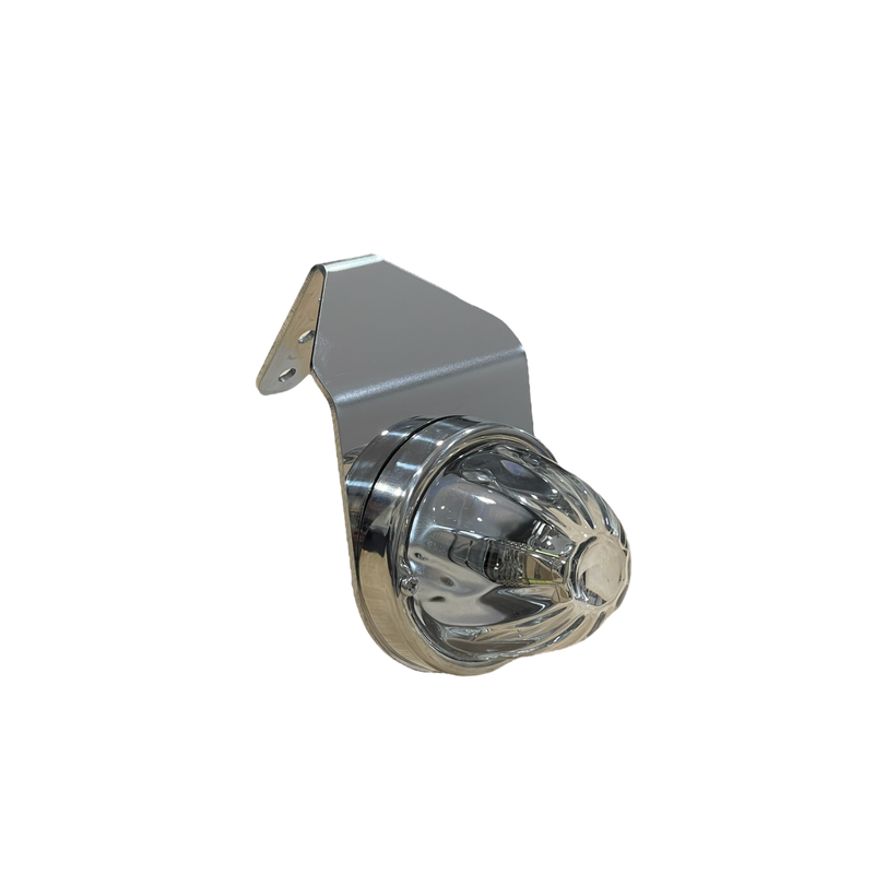 Stainless steel watermelon light mirror turn signal bracket only - SINGLE, light not included