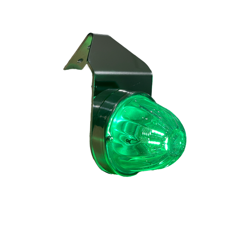 Stainless steel watermelon light mirror turn signal bracket only - SINGLE, light not included