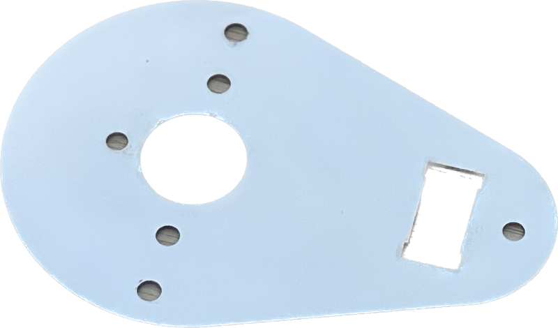 Kenworth W900 stainless steel single watermelon dome light plate with switch hole