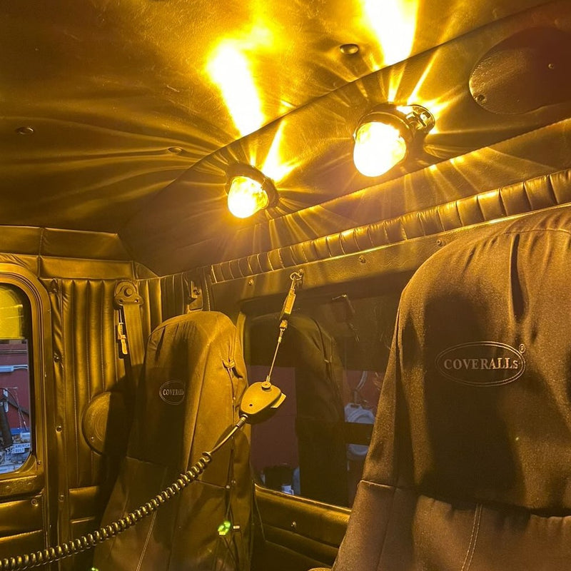 Kenworth W900 stainless steel single watermelon dome light plate with switch hole