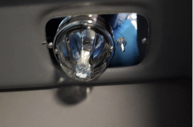 Peterbilt 386/388/389 stainless steel single sleeper map light bracket for watermelon light - SINGLE