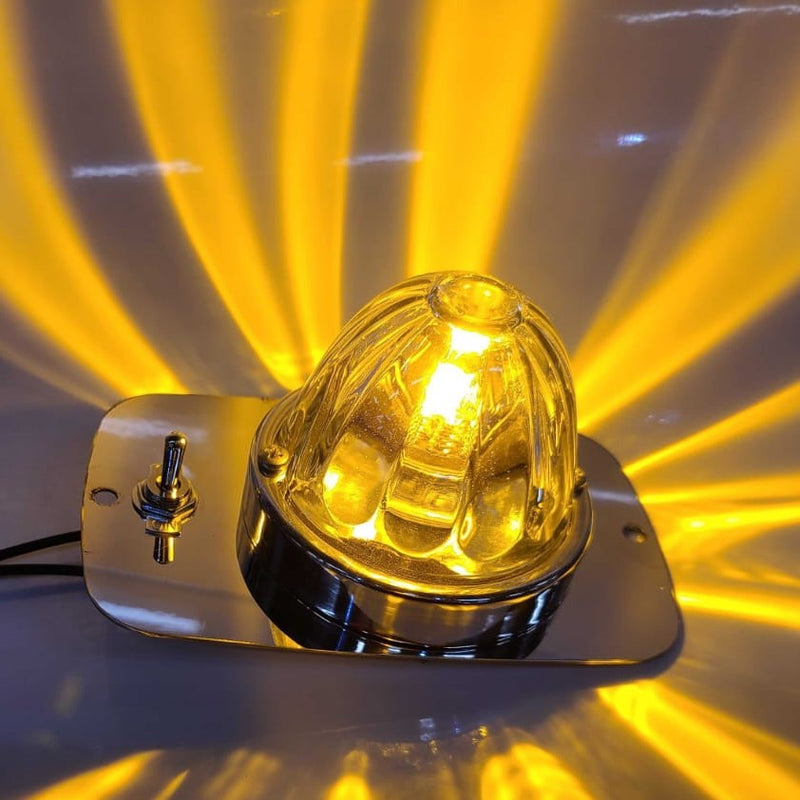 Peterbilt 386/388/389 stainless steel single sleeper map light bracket for watermelon light - SINGLE