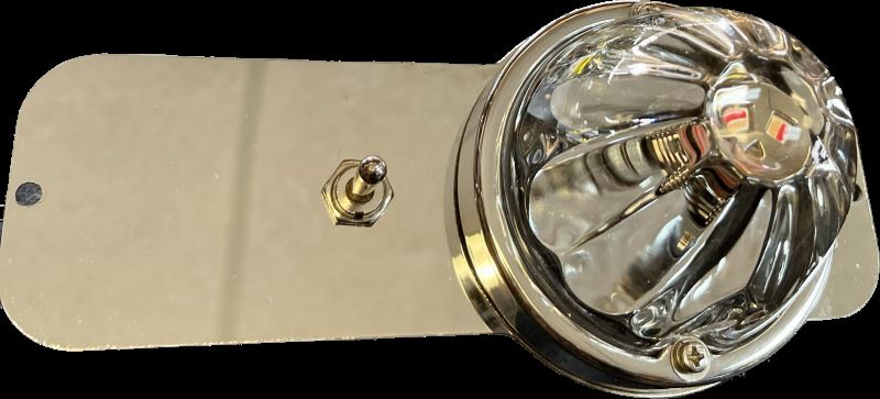 Peterbilt 579 / Kenworth T680 stainless steel dome light plate for watermelon lights