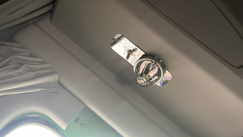 Peterbilt 579 / Kenworth T680 stainless steel dome light plate for watermelon lights