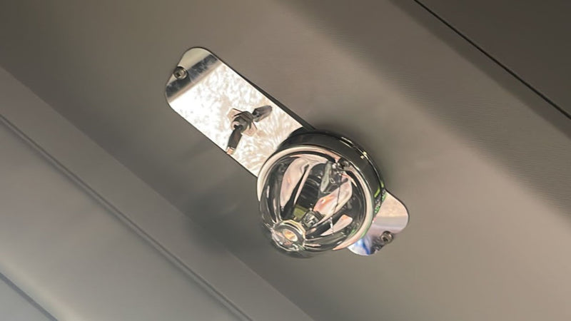 Peterbilt 579 / Kenworth T680 stainless steel dome light plate for watermelon lights