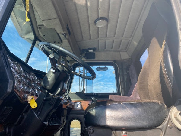 Peterbilt 379 stainless steel dome light plate with 2 light holes and 2 toggle switch holes