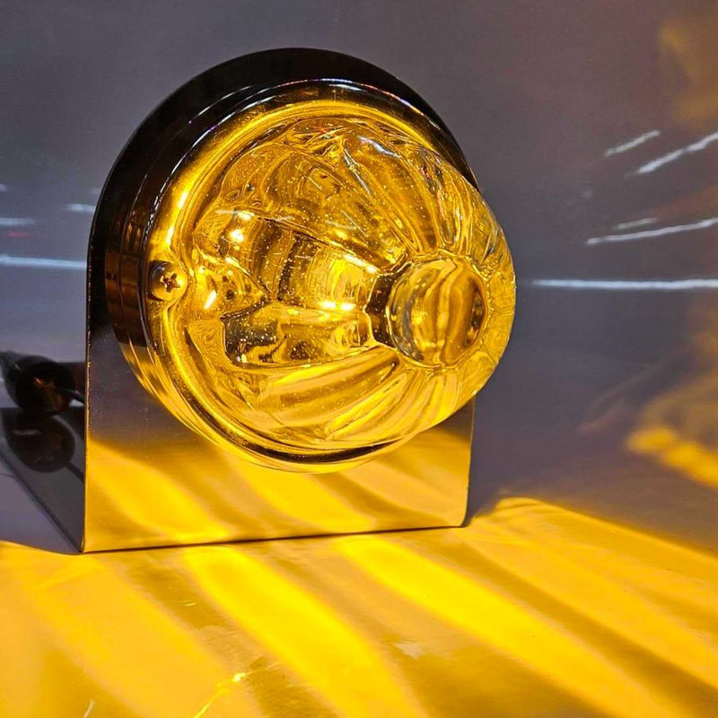 Stainless steel tire guard bumper bracket with holes for one watermelon light - SINGLE