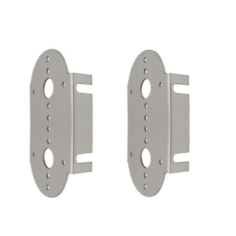 Peterbilt 379/389 stainless steel air cleaner bracket with 2 watermelon light holes - PAIR