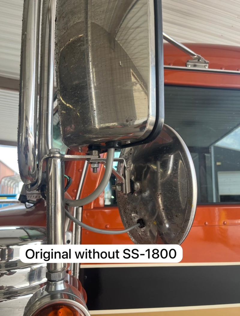 Stainless steel extended spot mirror mounting bracket - PAIRS