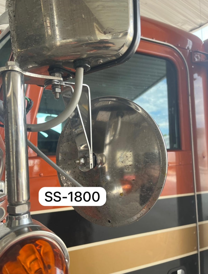 Stainless steel extended spot mirror mounting bracket - PAIRS