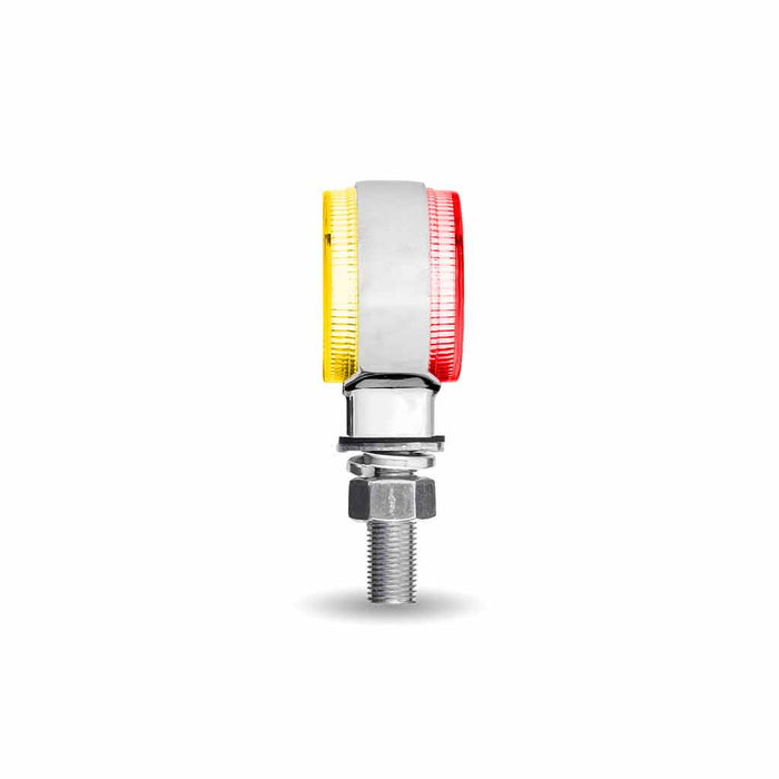 Dual Revolution Amber/Red/Blue 1.8" MINI round pedestal LED marker/turn signal/auxiliary light