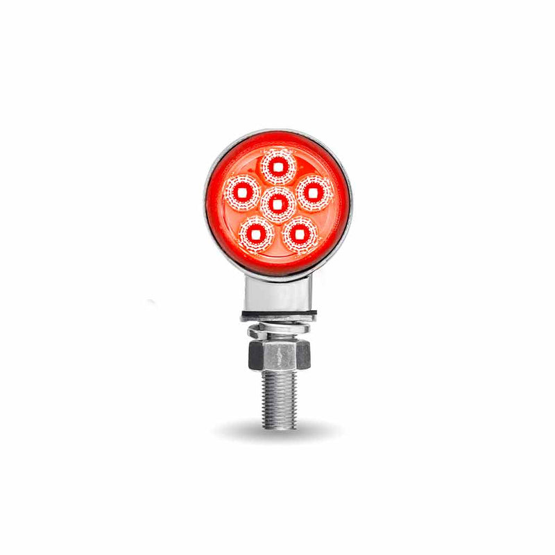 Dual Revolution Amber/Red/Green 1.8" MINI round pedestal LED marker/turn signal/auxiliary light
