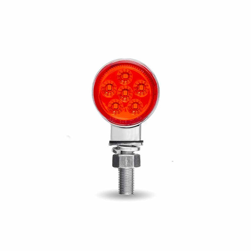 Amber/Red 1.8" MINI round pedestal LED marker/turn signal light