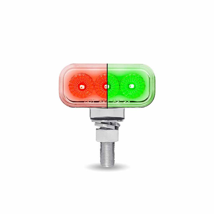 Dual Revolution Amber/Red/Green 1.8" MINI rectangular pedestal LED marker/turn signal/auxiliary light