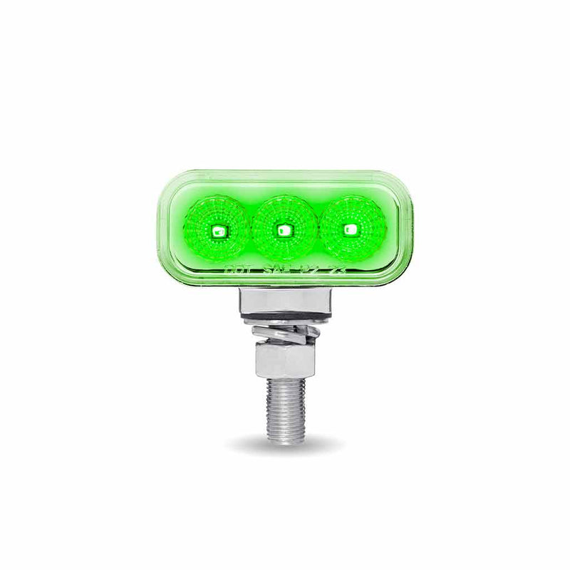 Dual Revolution Amber/Red/Green 1.8" MINI rectangular pedestal LED marker/turn signal/auxiliary light
