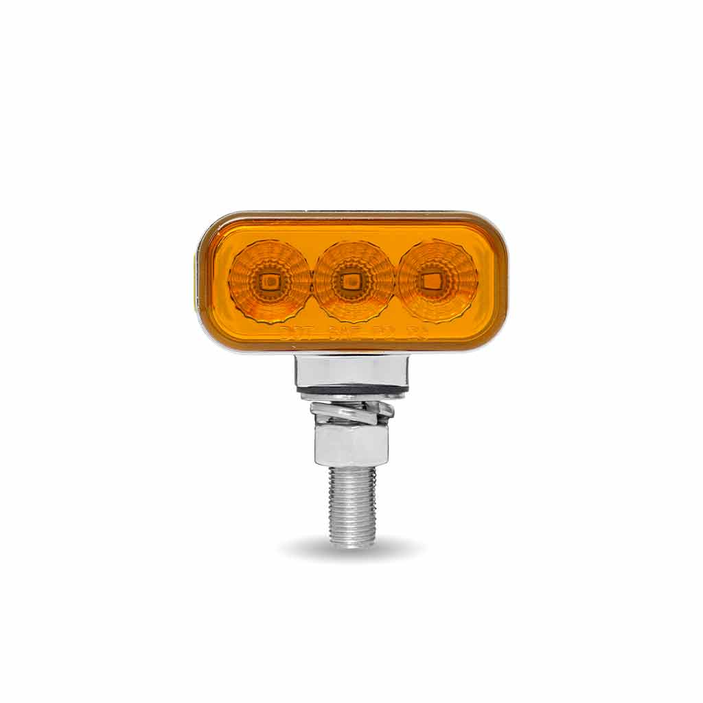 Rectangle Turn Signal Amber/Red 1.8