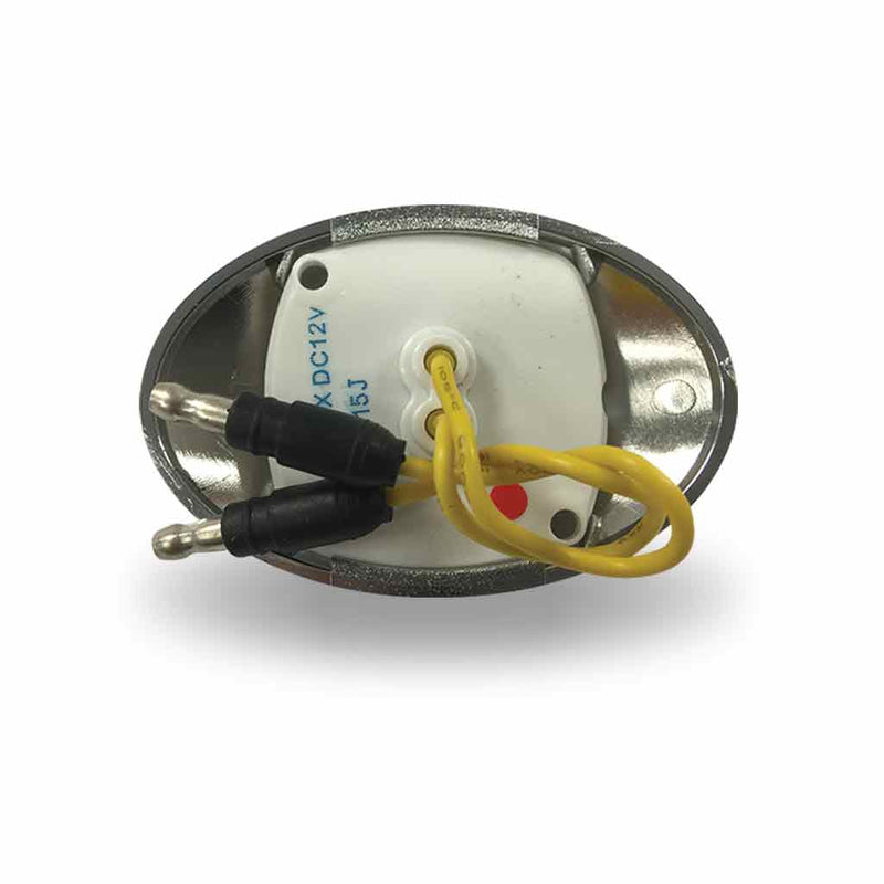 M3 Generation Amber 2 diode LED mini-oval marker light - CLEAR lens