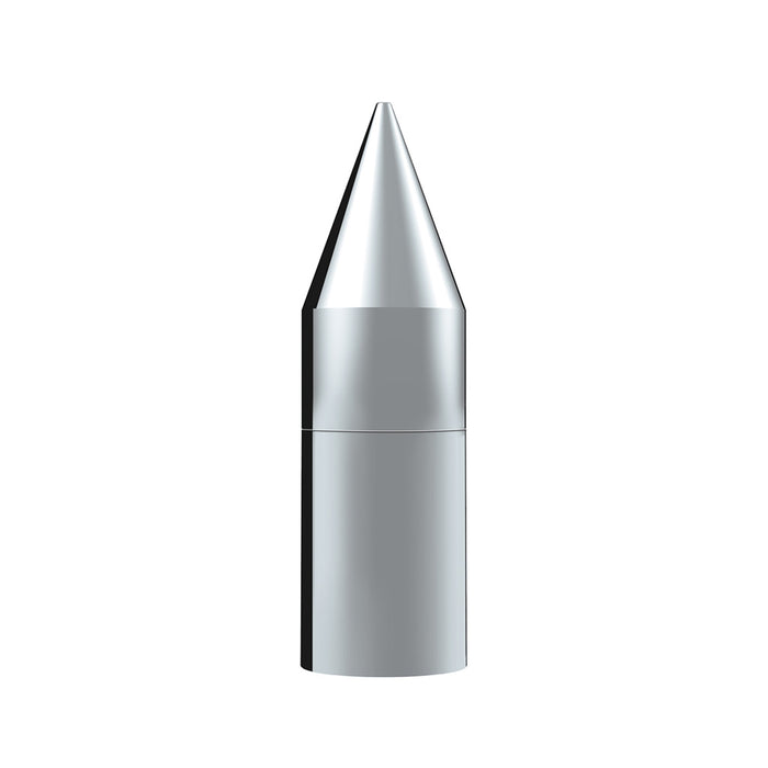 33mm x 7-1/8" ULTRA SPIKE chrome plastic screw-on lug nut cover