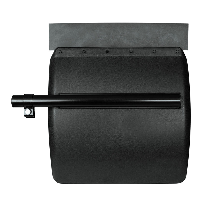 24" poly / plastic black quarter fenders w/tube arm - PAIR