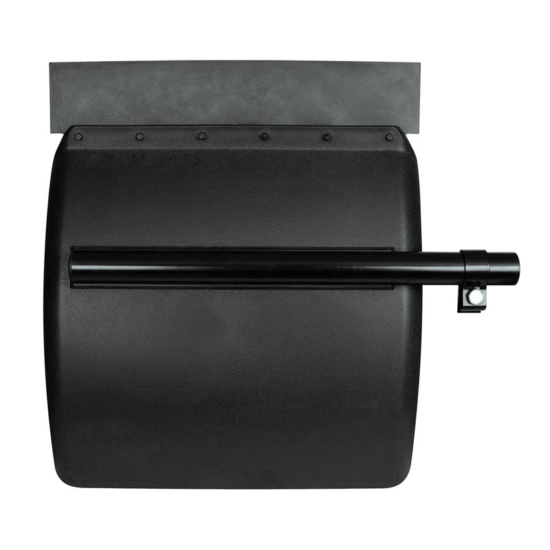 24" poly / plastic black quarter fenders w/tube arm - PAIR