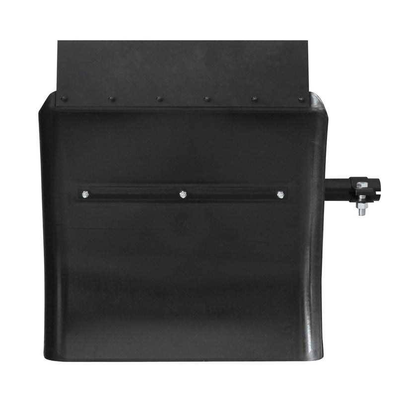 24" poly / plastic black quarter fenders w/tube arm - PAIR