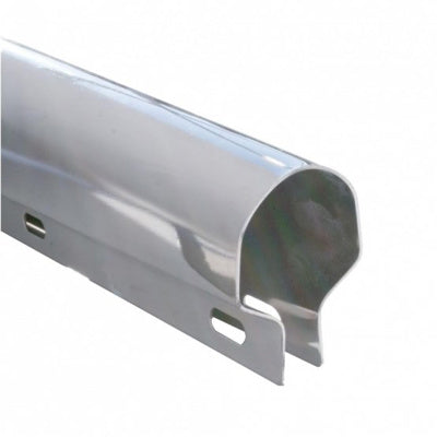 thumbnail image 2 of BOZZ Stainless Steel Mud Flap Hanger With Light Cutout – Spring Loaded – 2.5" Bolt Pattern – Mirror Finish 2 of 3