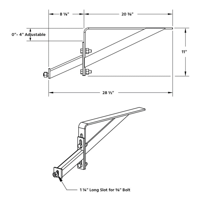 Post mounting kit for one pair of stainless steel half fenders