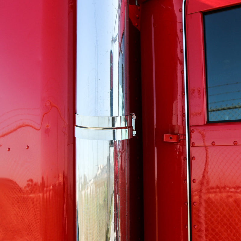 5" stainless steel preformed exhaust band clamp - SINGLE