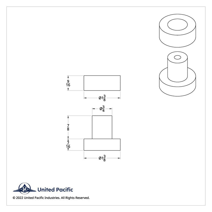 Poly rubber exhaust mounting bracket bushing/grommet - 4/PACK