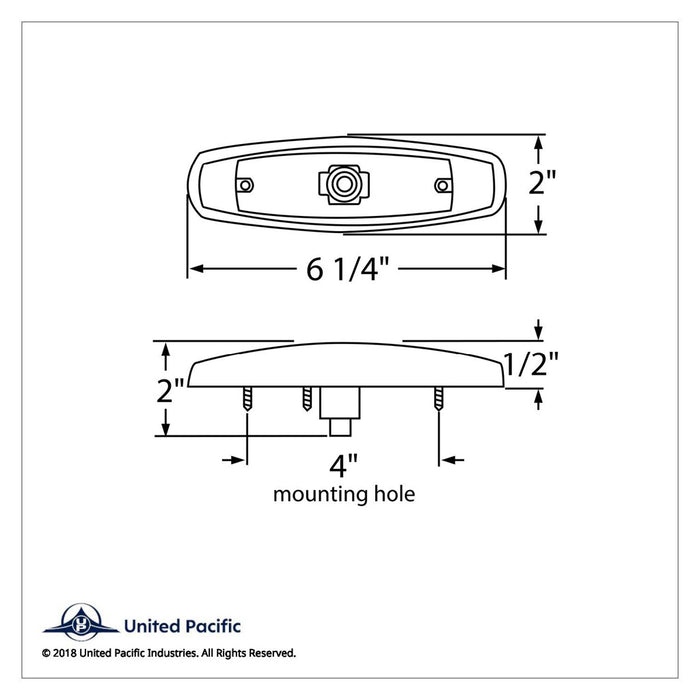 Amber incandescent Peterbilt-style marker light