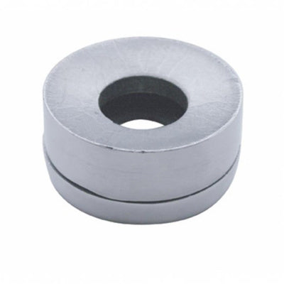 Aluminum mounting base and washer kit for double round Peterbilt headlights