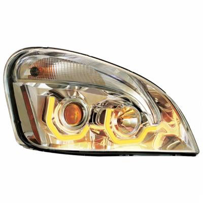 Freightliner Cascadia 2008-2017 projection-style headlight w/LED position bar