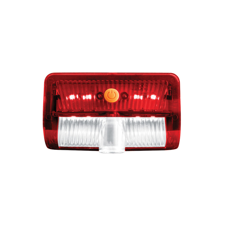 Peterbilt 384/386/389 or Kenworth W900/T800 LED 6-color door light with rectangular USA flag ground effect