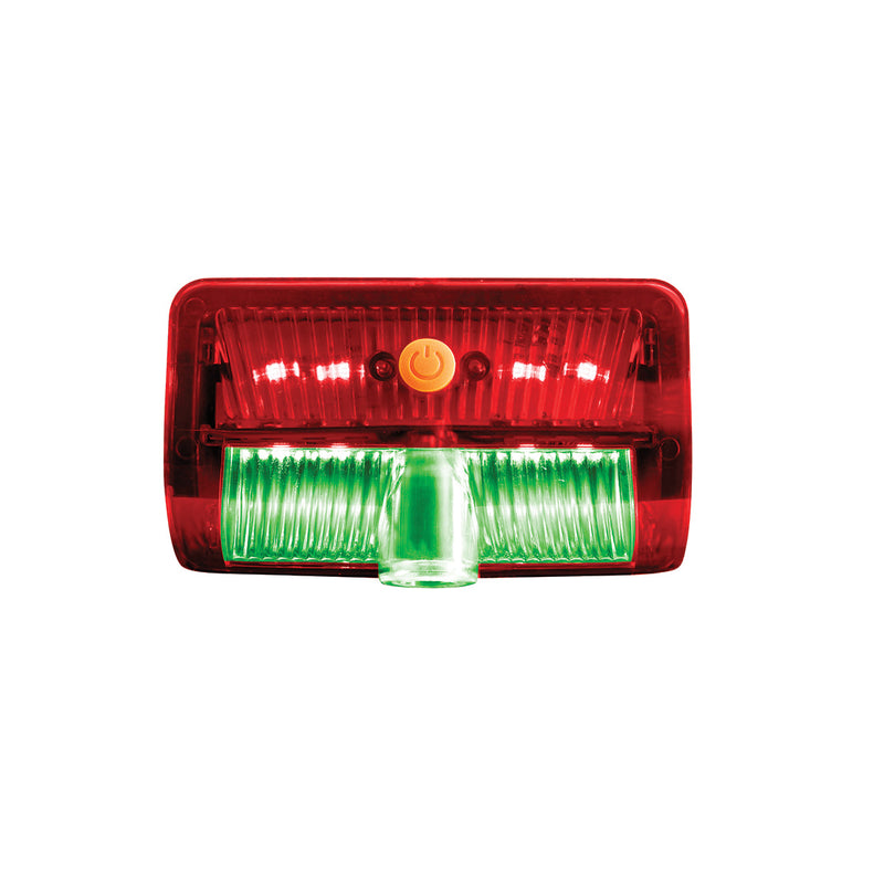 Peterbilt 384/386/389 or Kenworth W900/T800 LED 6-color door light with rectangular USA flag ground effect