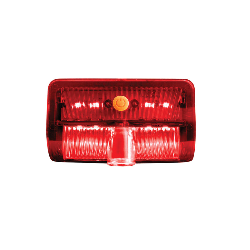 Peterbilt 384/386/389 or Kenworth W900/T800 LED 6-color door light with rectangular USA flag ground effect