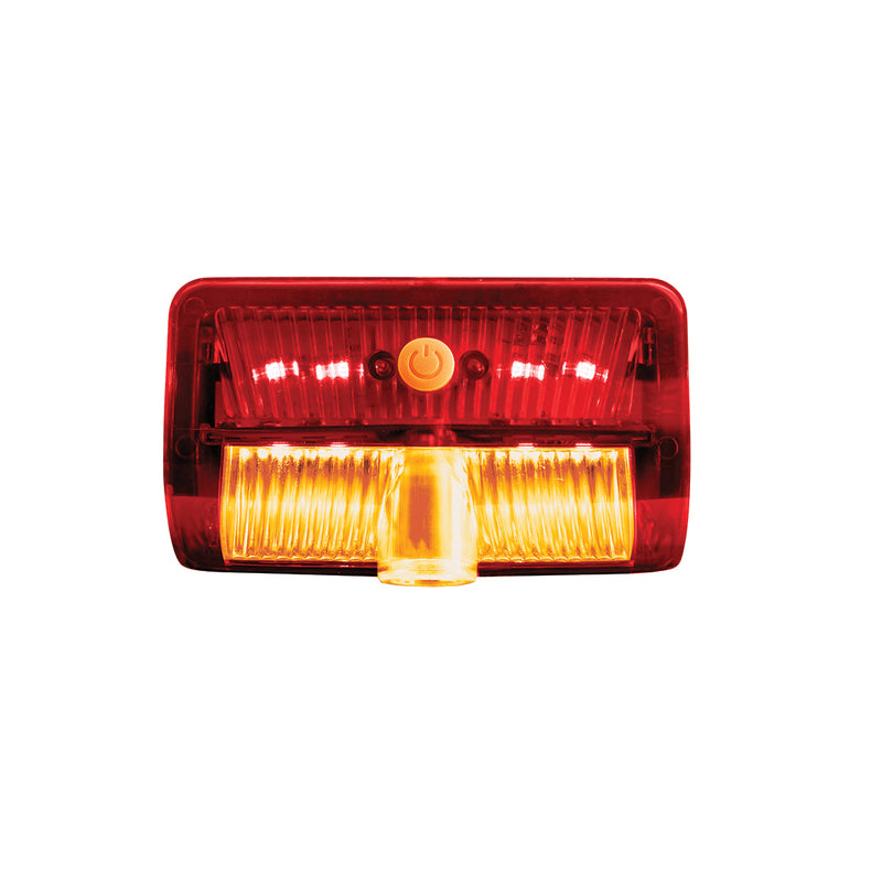 Peterbilt 384/386/389 or Kenworth W900/T800 LED 6-color door light with rectangular USA flag ground effect