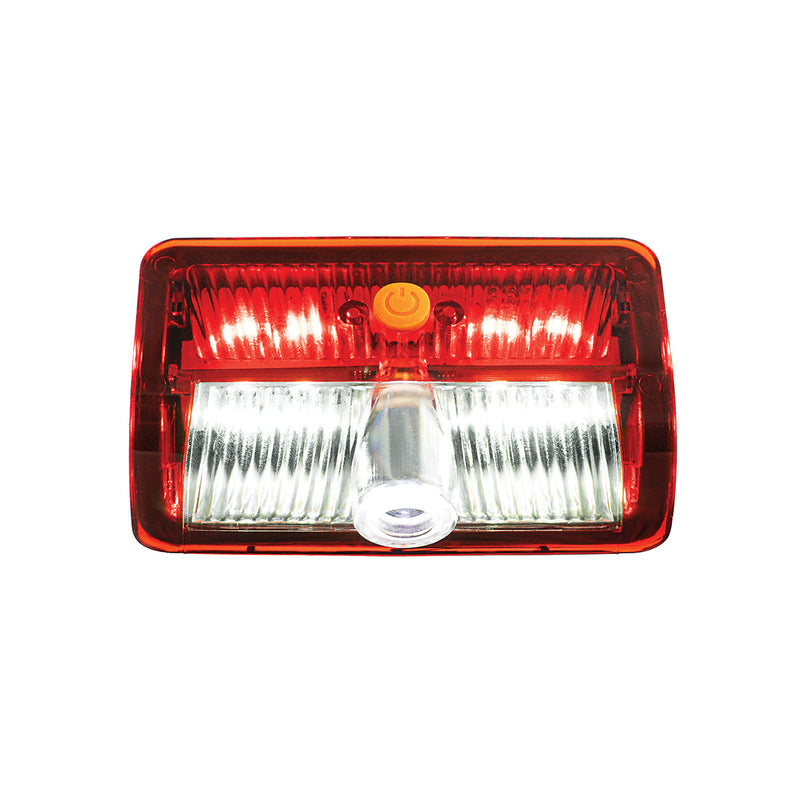Peterbilt 384/386/389 or Kenworth W900/T800 LED 6-color door light with rectangular USA flag ground effect