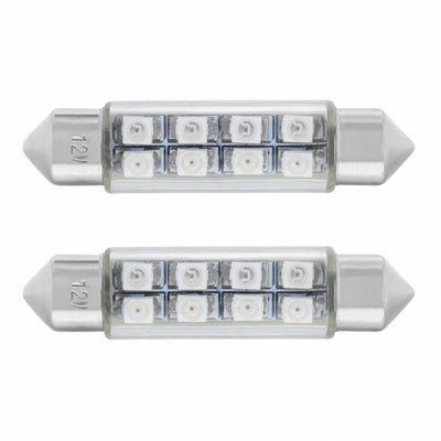 #211 8-diode LED dome light bulb - PAIR