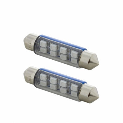 #211 8-diode LED dome light bulb - PAIR