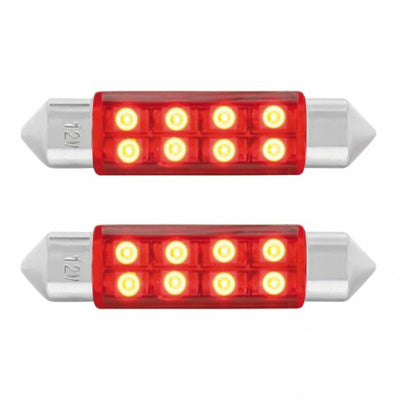 #211 8-diode LED dome light bulb - PAIR