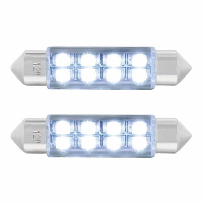 #211 8-diode LED dome light bulb - PAIR