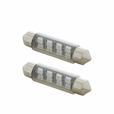 #211 8-diode LED dome light bulb - PAIR