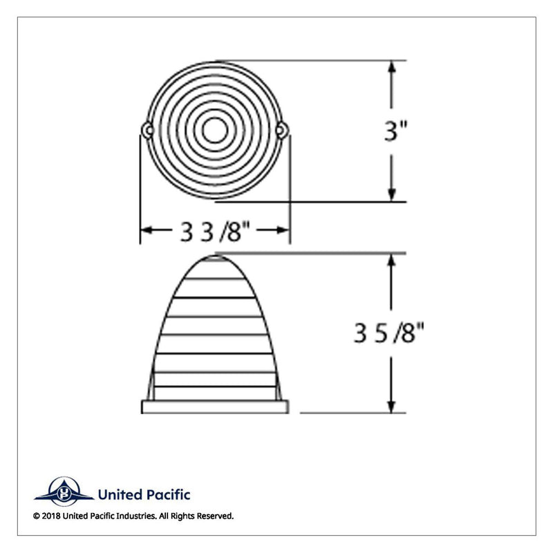 Amber 19 diode beehive LED cab light for Grakon 1000