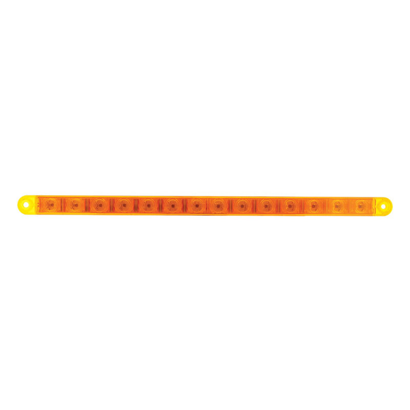 Amber thin 12" long LED turn signal light bar