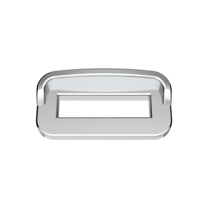 Peterbilt 2002-2005 chrome plastic switch label cover with visor - 6/PACK