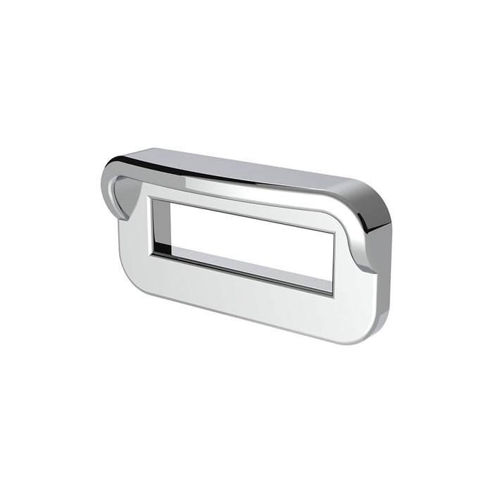 Peterbilt 2002-2005 chrome plastic switch label cover with visor - 6/PACK